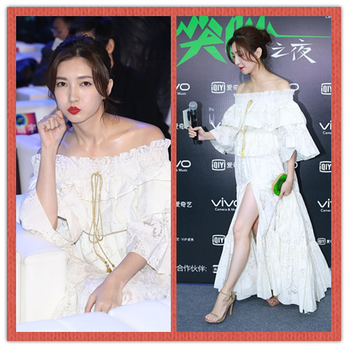 BiuVogue|江疏影保养的有多好？就算穿黑白色的服装，也不输小5岁的娜扎