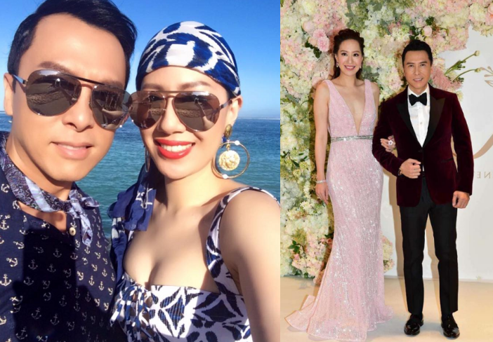 甄子丹|58岁甄子丹携娇妻出席活动！单手搂老婆细腰，脚穿厚底皮鞋比女方矮