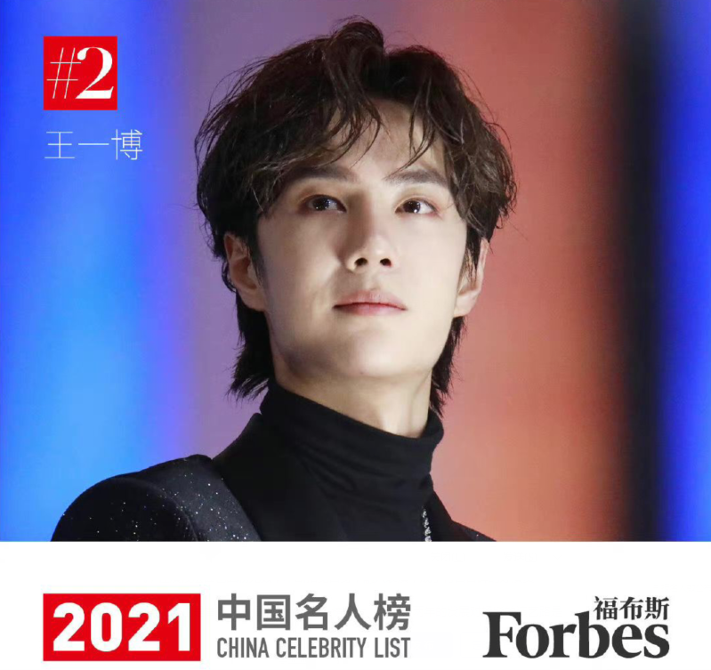 车永莉|2021福布斯名人榜公布:王一博断层式上升,他成首位蝉联榜单00后