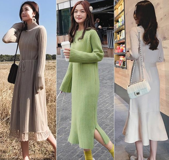 乐享时尚潮流|入秋了，想做一个优雅的女人，建议穿“秋裙”搭裸鞋，满满女人味