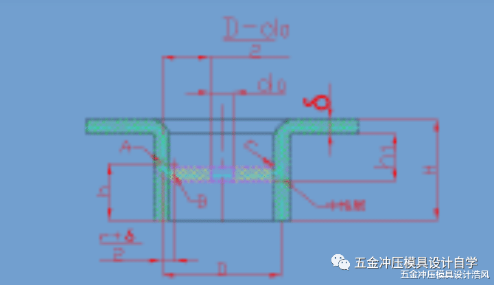 |冲压模具翻孔预冲孔的计算设计学习，值得收藏