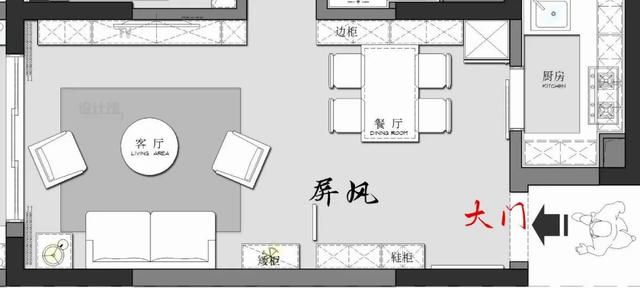 |开门就是大厅的户型，鞋柜如何摆放？客厅的私密性如何保障？