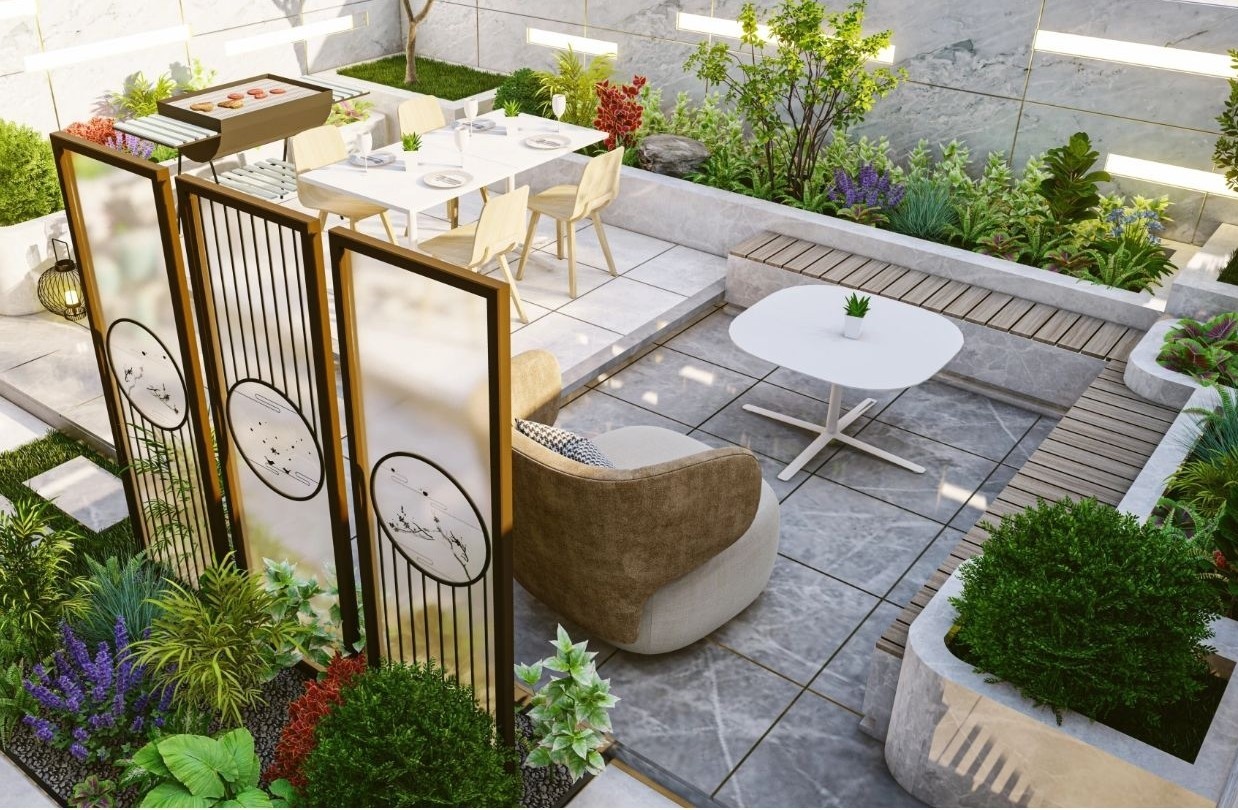 50㎡左右庭院花园如何设计？虽然面积很小，也要做到小而精致