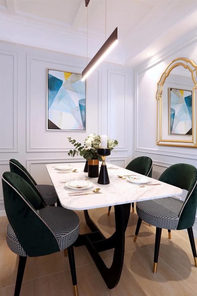 90㎡现代美式，华丽唯美的设计，加入轻奢元素，效果高级独特