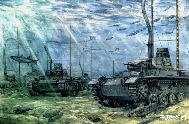 |两栖坦克算什么？德国为度过海峡攻打英国，直接改装出潜水坦克