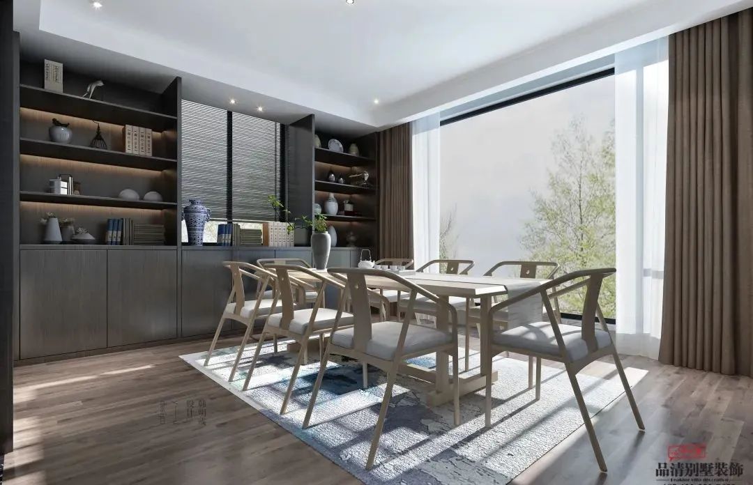 常州别墅设计师|品清别墅案例赏析 | 500㎡新中式，古色古香中的诗意人生