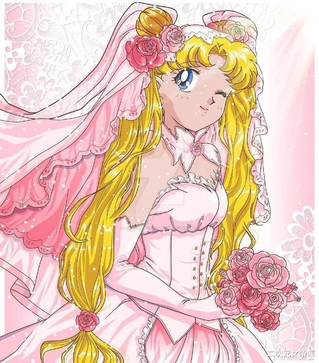 美少女战士|穿婚纱的《美少女战士》，月野兔充满少女心，天王遥最惊艳