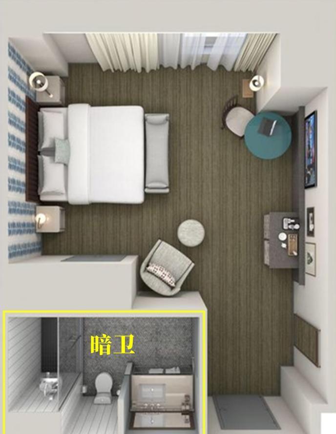 最新主卫没窗户怕啥！拆墙换百叶窗，卫生间门改斜，4招变“明卫”