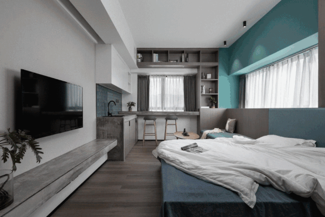 朋友的35㎡小公寓,空间利用到极致,竟然还有三式分离卫生间!