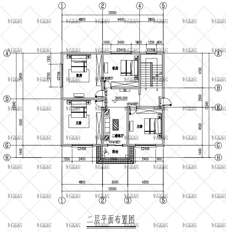 |农村两层别墅设计图纸及效果图大全
