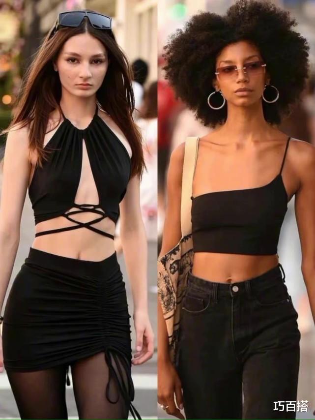 巧百搭|穿腻了白T+短裤，不如尝试一下“辣妹风”，又美又气质