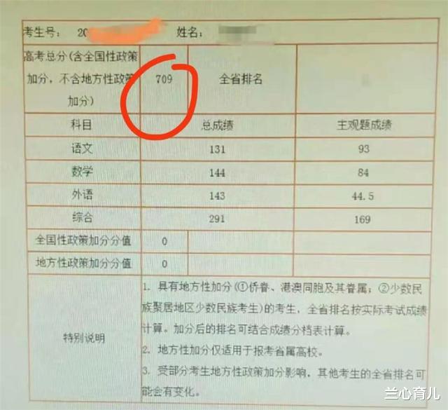 兰心育儿|估分710遭群嘲的父亲，公布儿子高考分数，网友被狠狠打脸