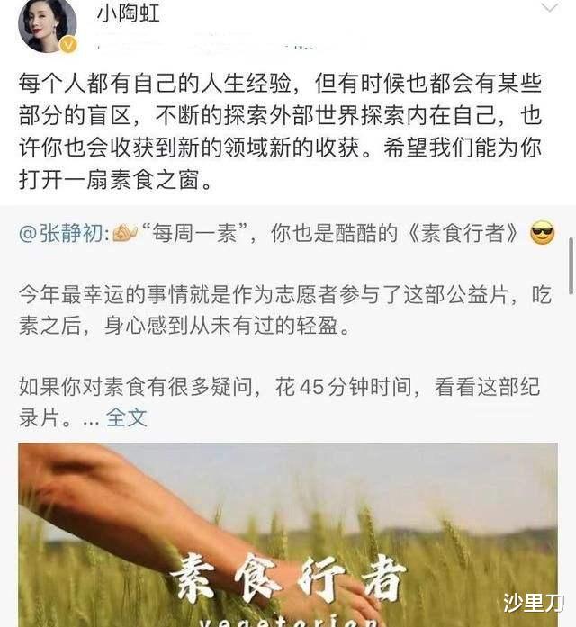 陶虹|宣扬开放式婚姻，高谈男女平等，穿着貂说吃肉太残忍，陶虹怎么了