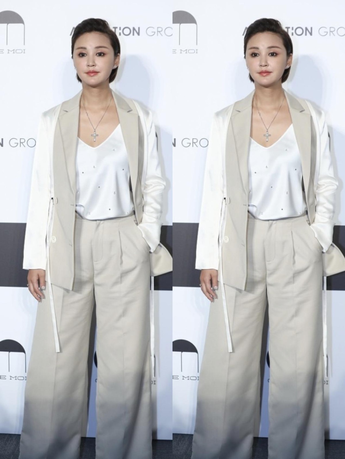 |张歆艺的“发面脸”看着还挺有气场,梳大背头露五官,让人难忽视