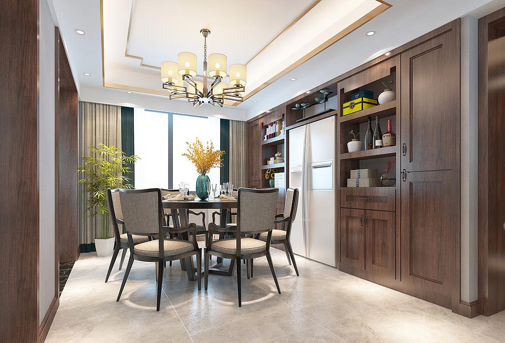 新帝雅|长沙夫妻的266㎡新中式风装修火了，入户就足够惊艳，客厅韵味十足