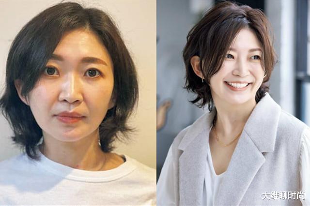 短发 换个发型竟然像整容，看了这几位40+女人的前后对比，真不敢相信