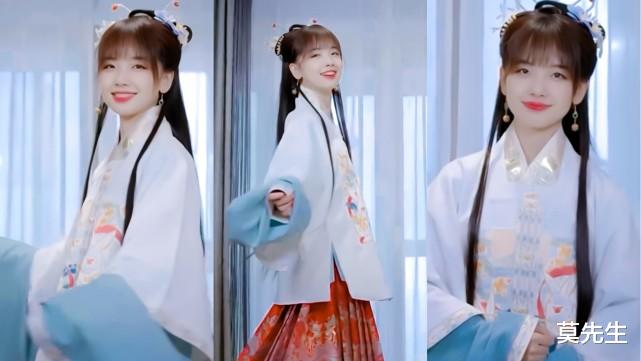 王冰冰|央视记者王冰冰汉服造型曝光，化身为明朝少女，一举一动都美画