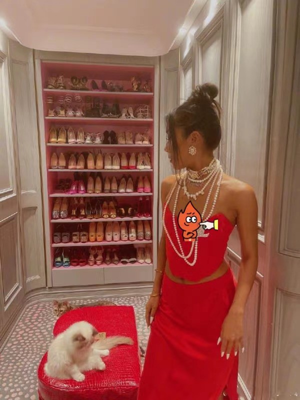 吉克隽逸|33岁知名女歌手晒华丽衣帽间，豪宅奢华似宫殿，一个汤盘一千块