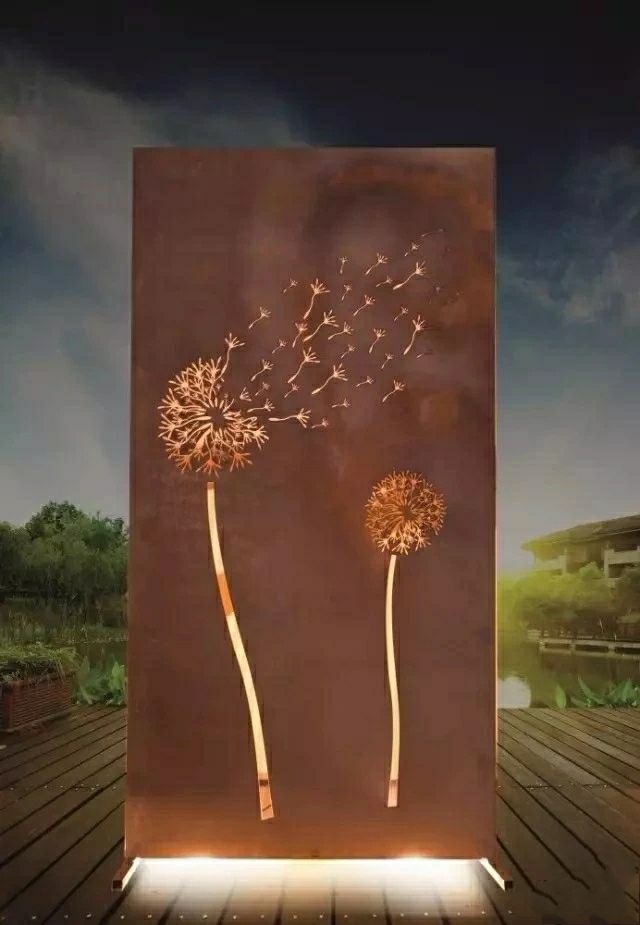 |耐候钢在庭院景观中的应用