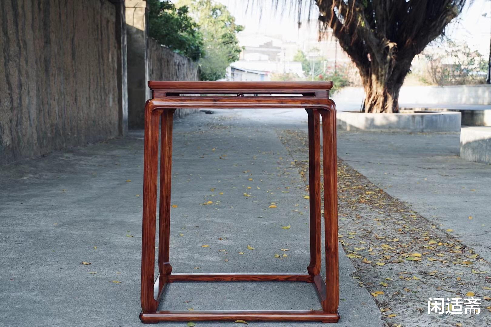 翡翠|简洁舒朗，俊雅秀丽，黄花梨明式小酒桌