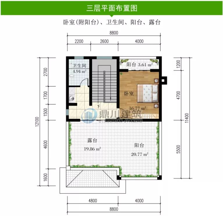 二手房|开间8.8米三层别墅，占地109平米，29万造价，布局实用住得舒服