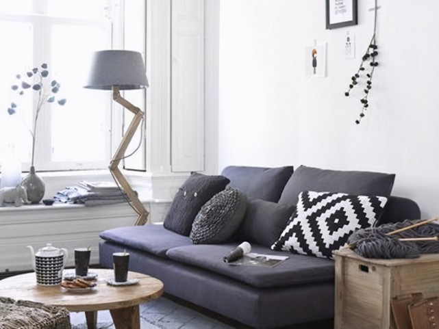 |晒晒表姐的40㎡单身公寓，客厅沙发美爆了，同事纷纷效仿