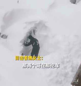 一觉醒来,一楼“凭空”消失。网友:找汽车像开盲盒,真·被雪藏