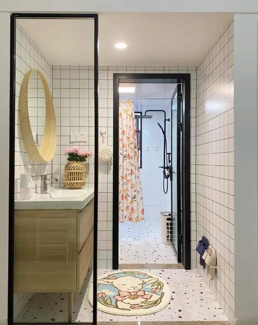玄关|90后夫妇的115㎡“横厅”新居,只有住过的人,才知道有多爽
