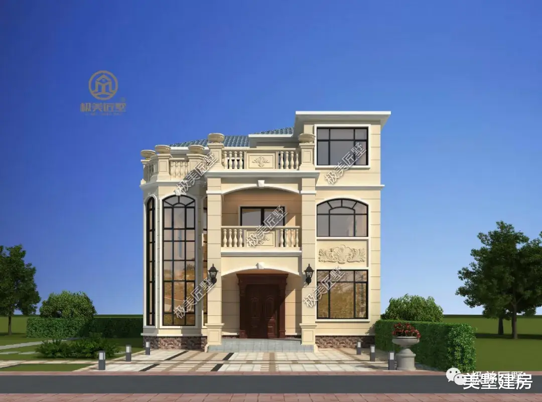 屋后有邻居，这样建如何，经典造型布局舒适大气！