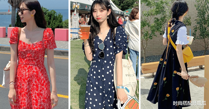时尚搭配师瓜瓜|扔掉你的碎花裙吧！今年夏天这条“茶歇裙”火了，洋气又显瘦