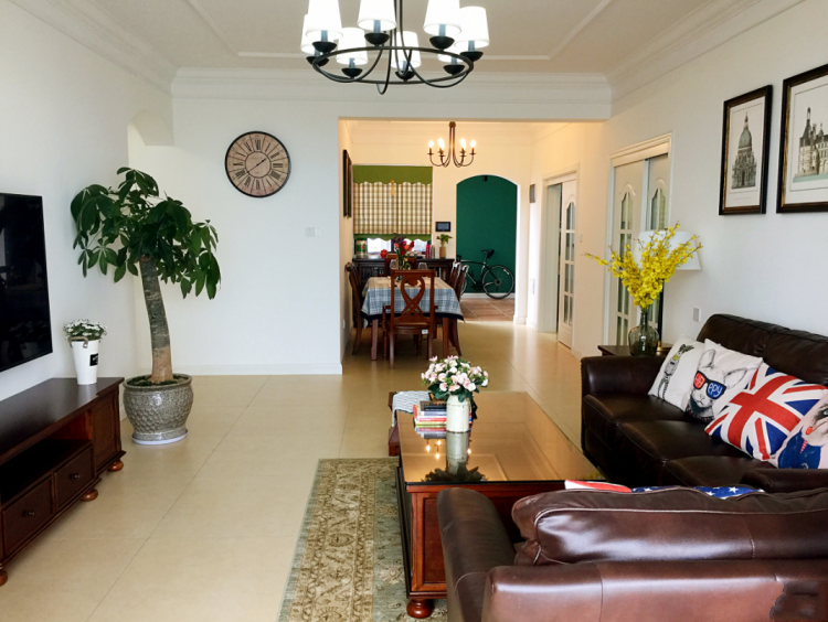 |135㎡美式新居,复古小清新、端庄有格调!给大家晒晒