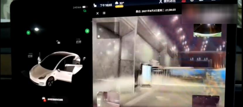 特斯拉 特斯拉又?叒失控 突然加速撞向小区大门 是刹车失灵吗？