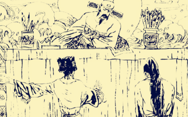 风云视角|民间故事:老婆婆借针线,无意撞见寡妇丑事,引出一桩风月案