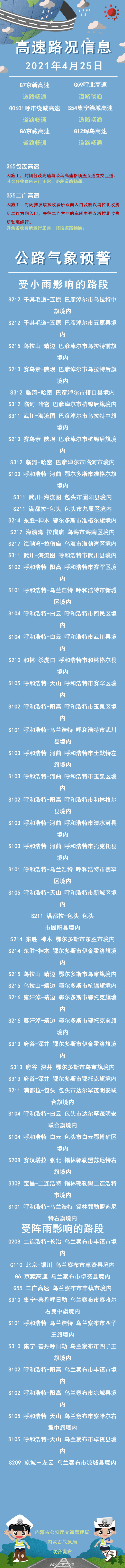 高速包头大队 【高速路况信息】