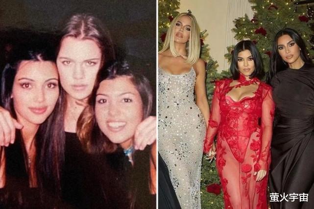 腾讯|卡戴珊姐妹旧照曝光，科勒整容明显，大姐考特尼被赞永恒的美人