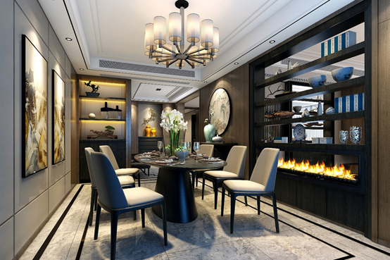 |爱尚家装饰高性价比 | 220㎡奢华新中式 精致典雅的双重感受