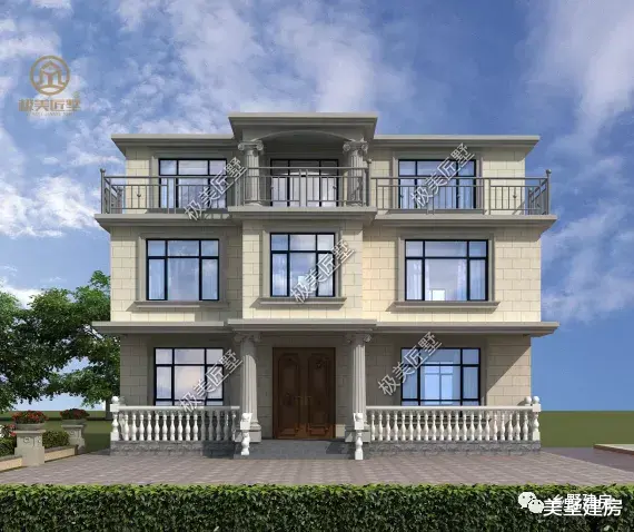 占地130平,三层欧式风别墅这样建,豪华且大气