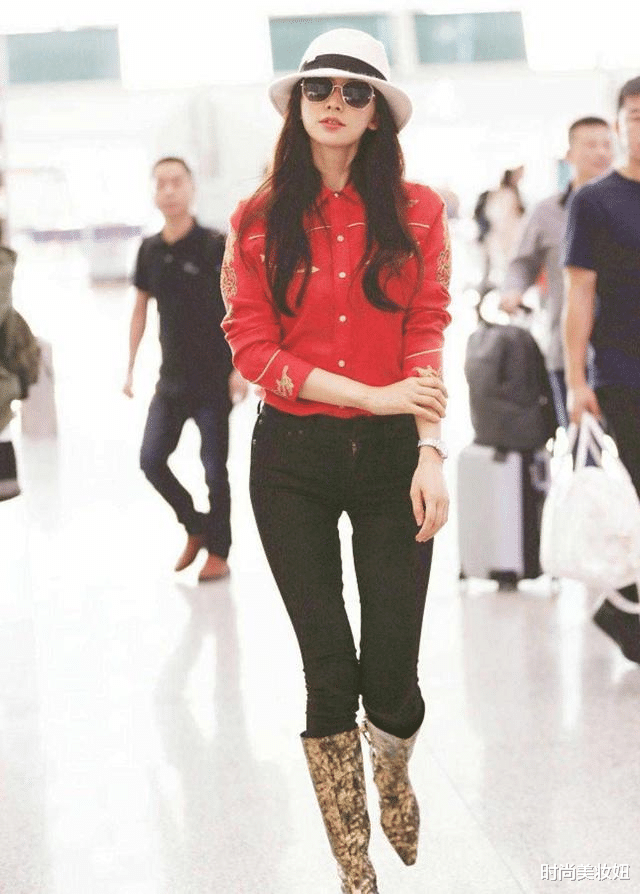 时尚美妆妞|林志玲身材太好了吧,这么紧的裤子都穿出皱褶,大长腿好迷人