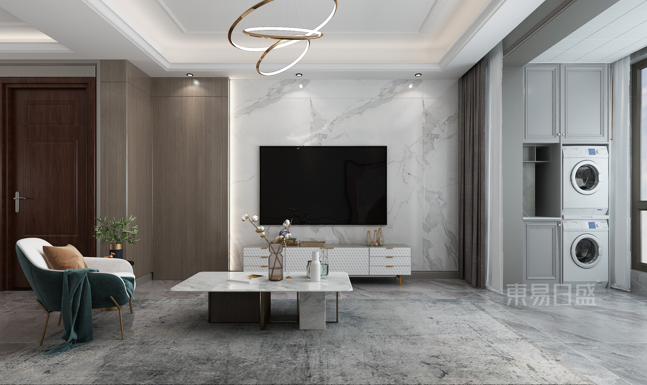 东易日盛石家庄|融创中心装修 | 110㎡简雅现代风格