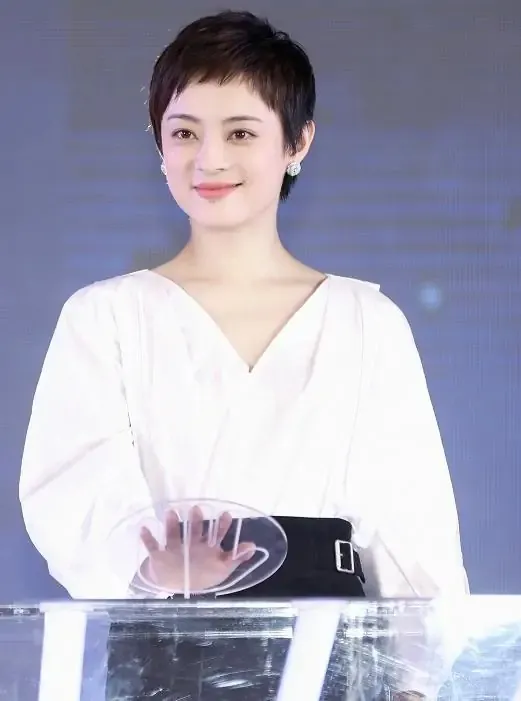 晓说时尚儿|孙俪的发型真不普通,“一撮撮”像是没洗头,靠洞洞白裙撑气质