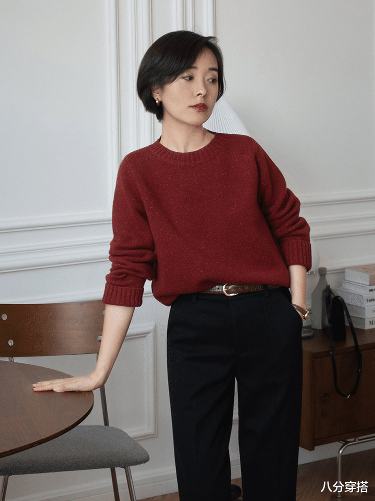 八分穿搭 针织衫怎么穿出新意？从选款和搭配入手，让你从路人变女神