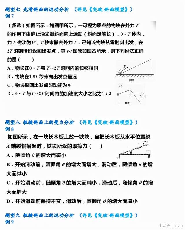 物理|高考物理：200个基础题型，包含三年所有重要考点