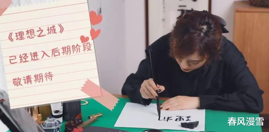 孙俪|别人家的“娘娘”孙俪为《理想之城》题写片名，写了49遍才定稿
