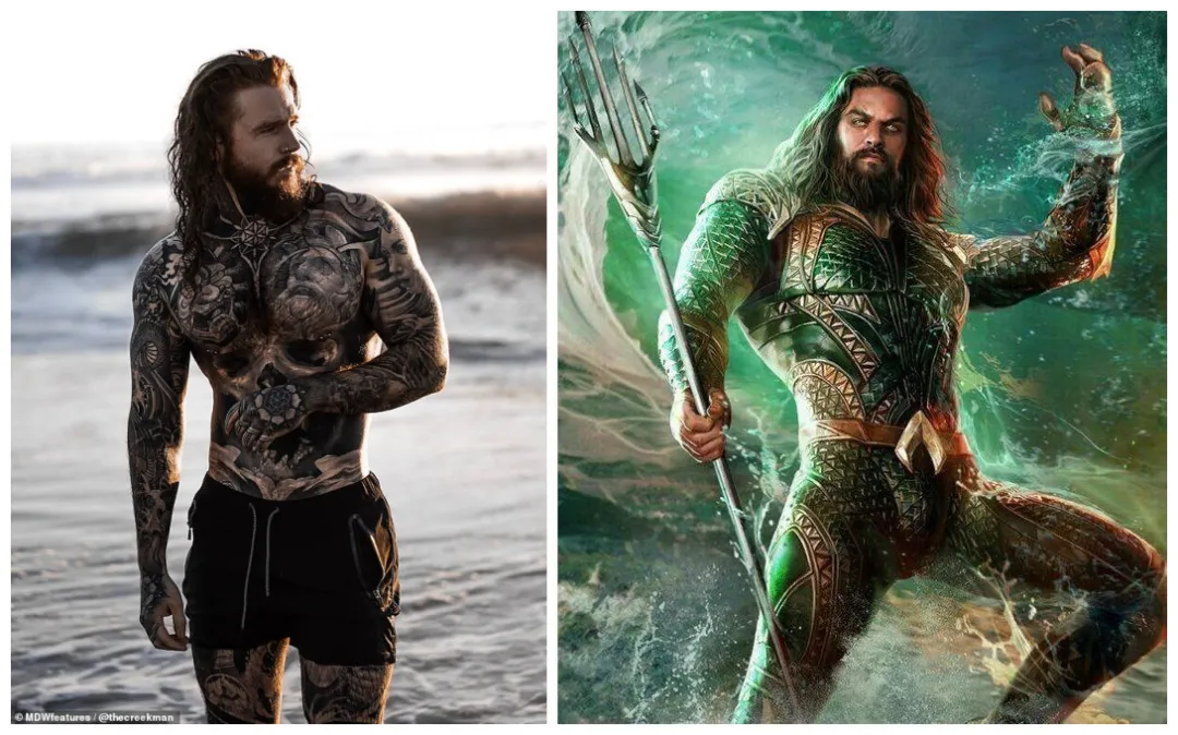 纹身|减掉80kg后,这哥们把自己全身纹上了纹身,有海王内味啊