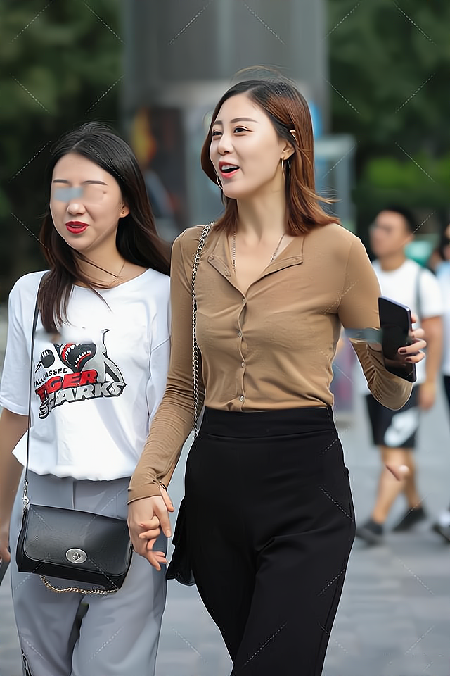 穿衣搭配|棕色衬衫搭配黑色阔腿裤，职业风满满又不失休闲时尚美感！