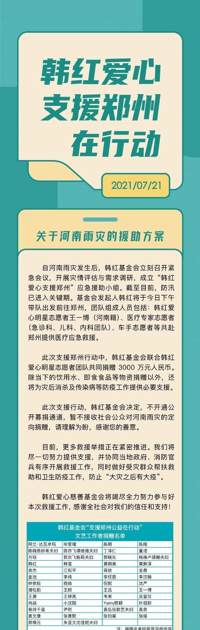 王一博|王一博随韩红驰援河南，流量化作正能量，粉丝骄傲！