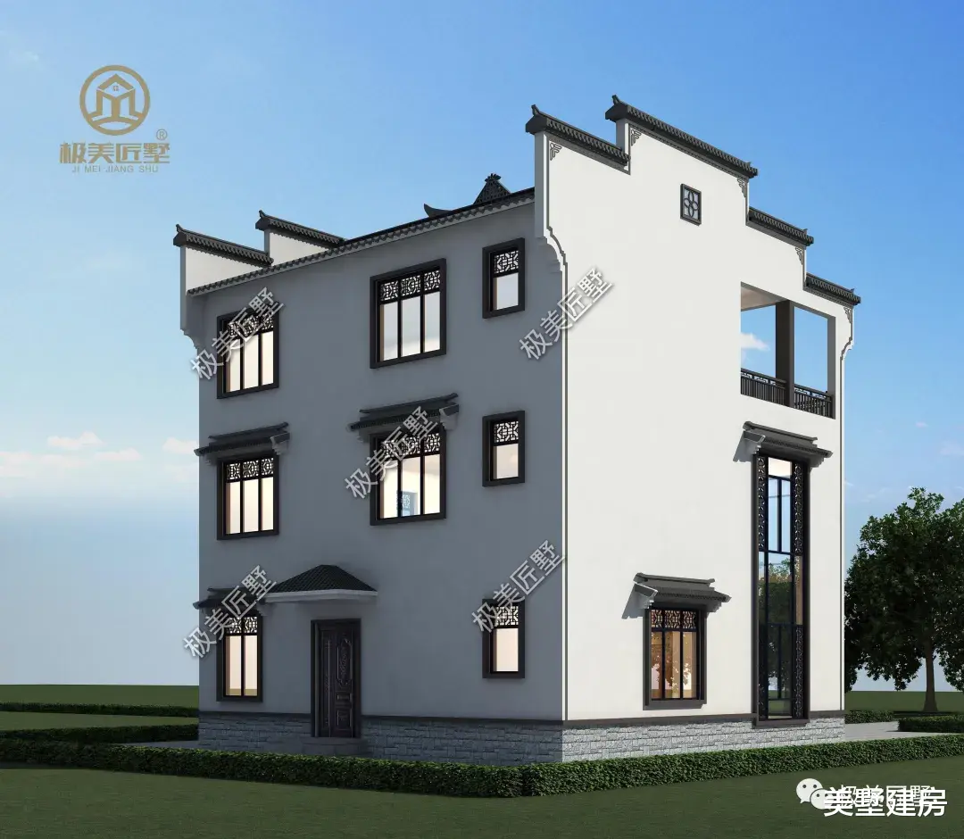 别墅|传统徽派别墅，魅力无限，适合农村自建房！