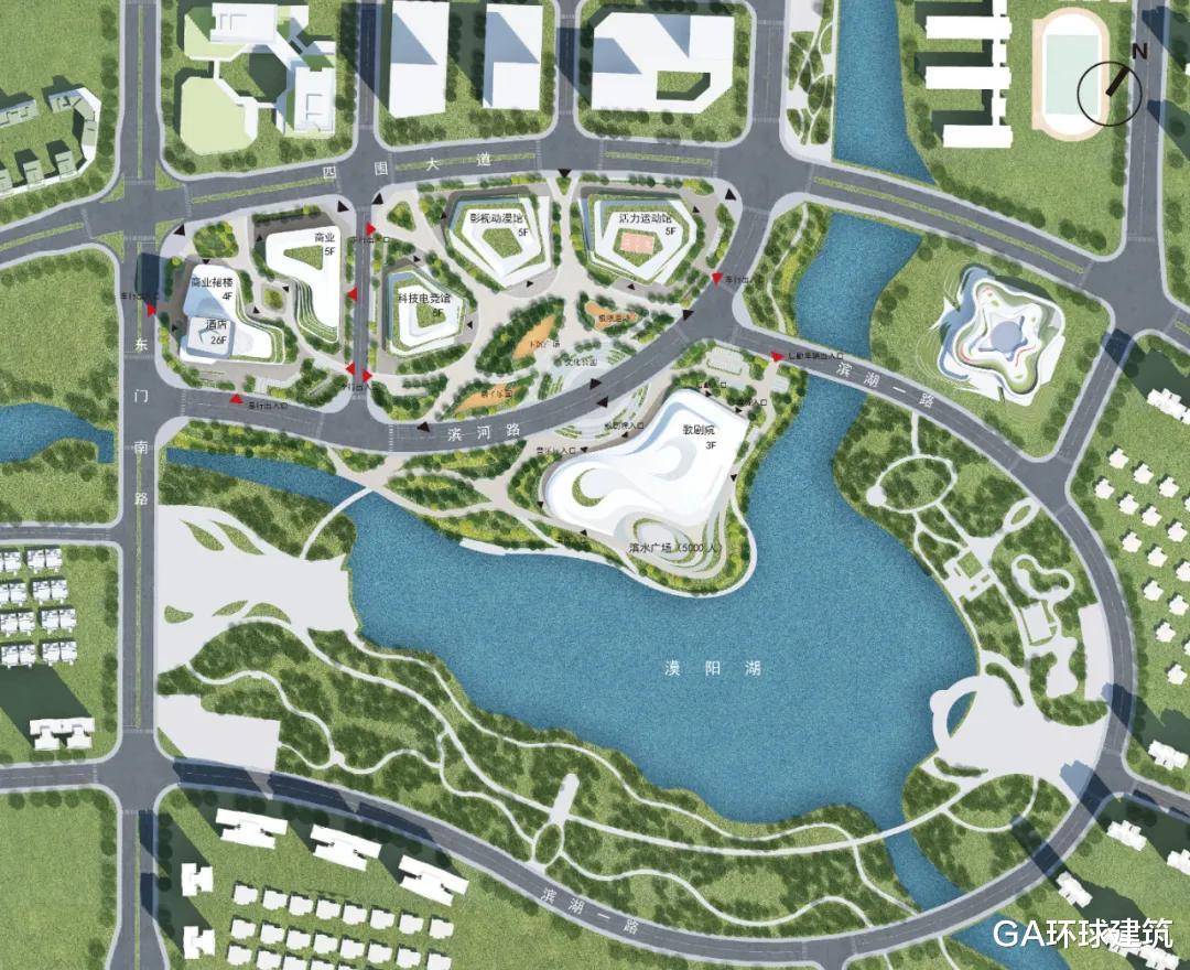 GA环球建筑 阳江市民文化艺术中心，建筑形如凝固的‘海浪’