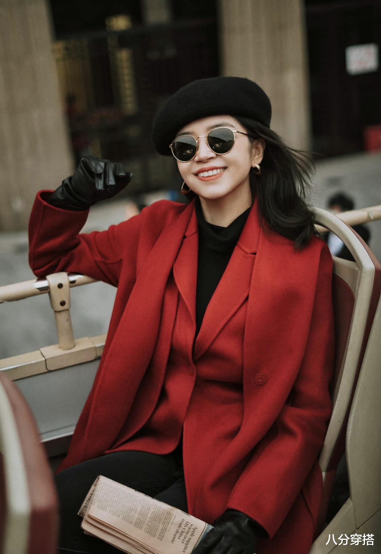 八分穿搭 降温后不要瞎打扮，瞧三木的“大衣”穿搭，入冬这么搭优雅又好看