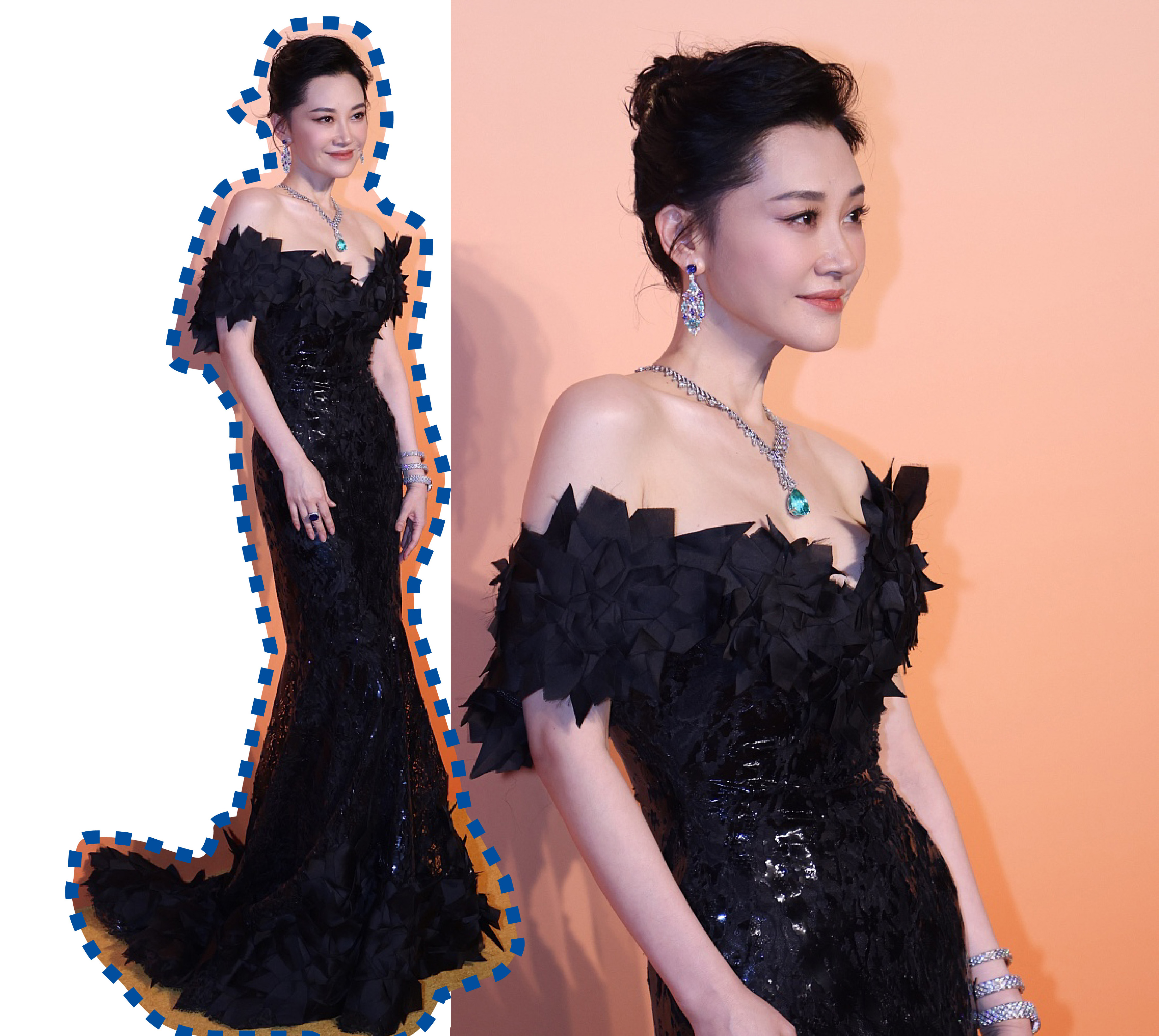 宝格丽|宝格丽晚宴比美现场：许晴秀香肩火辣性感，佟丽娅镂空裙复古撩人